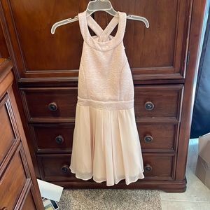 Homecoming dress, peachy color